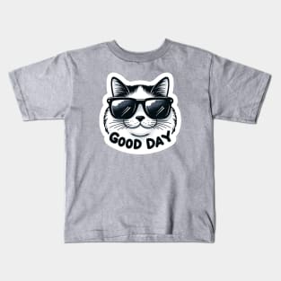 good day cool cat Kids T-Shirt